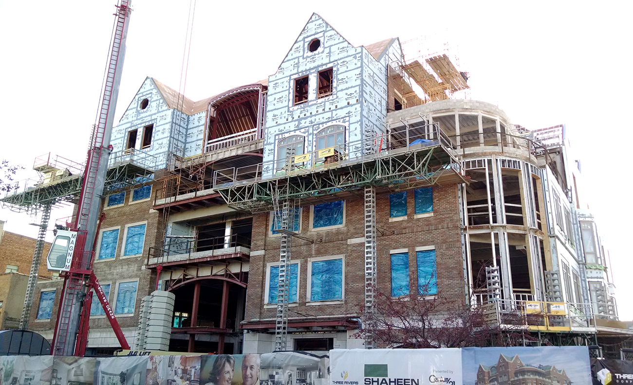 Construction Photos Downtown Midland’s H Residence Building William